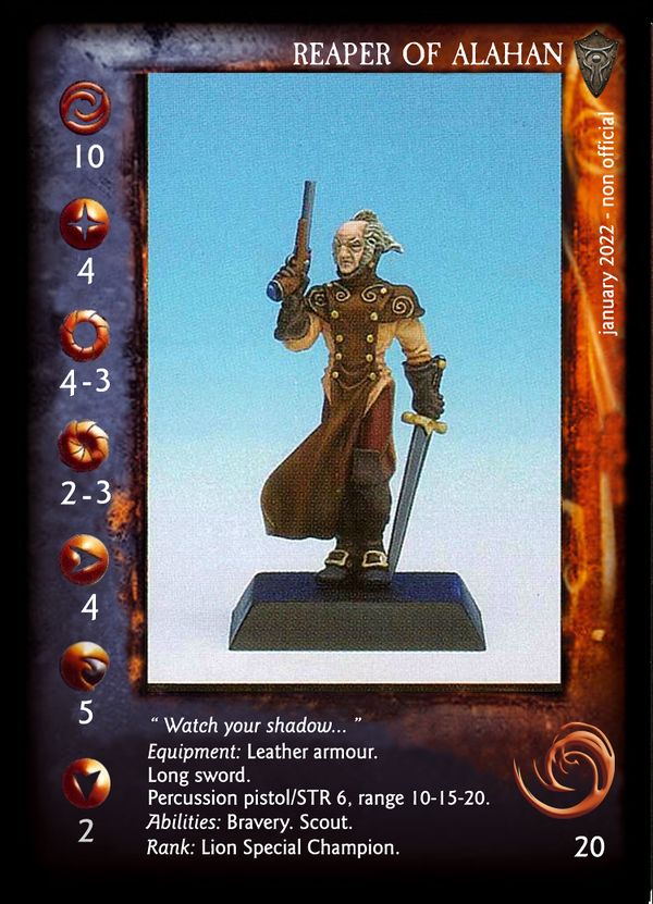 Ejhin De Vanth from Rackham Confrontation painted miniature, D&D character